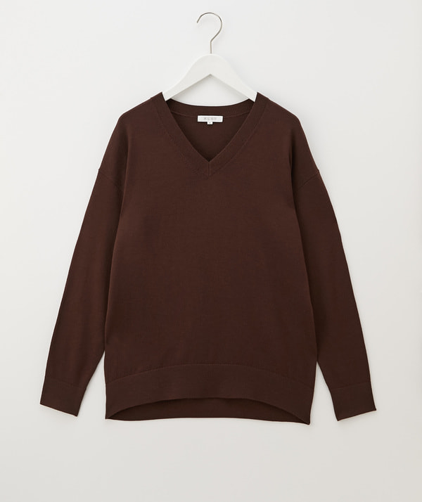 ウォッシャブルウールVネックニット ウォッシャブルウールVネックニット
