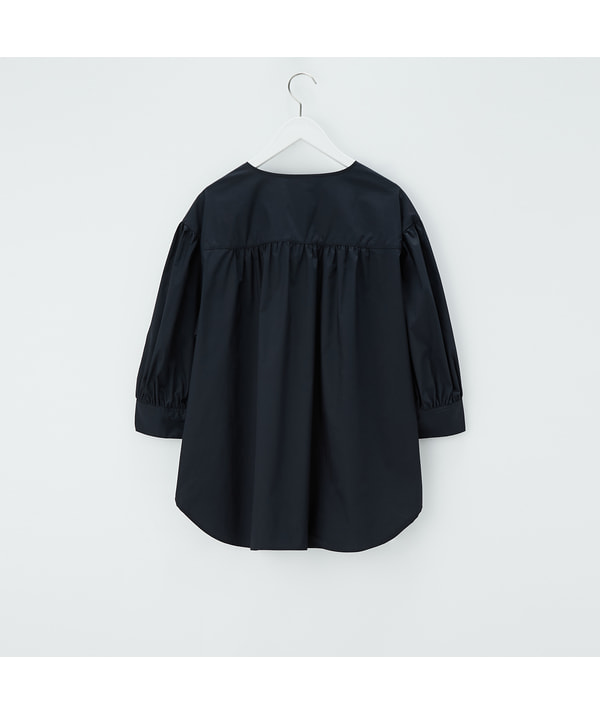 コットンブレンドギャザーシャツ コットンブレンドギャザーシャツ