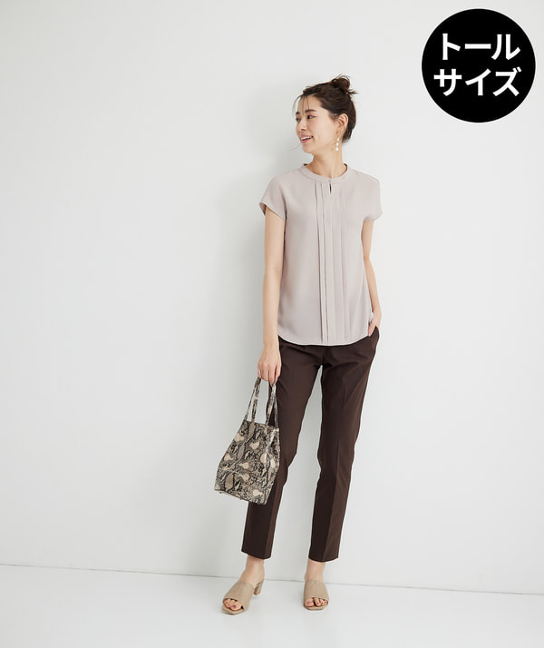 【トールサイズ】ストレッチリネンミックススティックパンツ 【トールサイズ】ストレッチリネンミックススティックパンツ