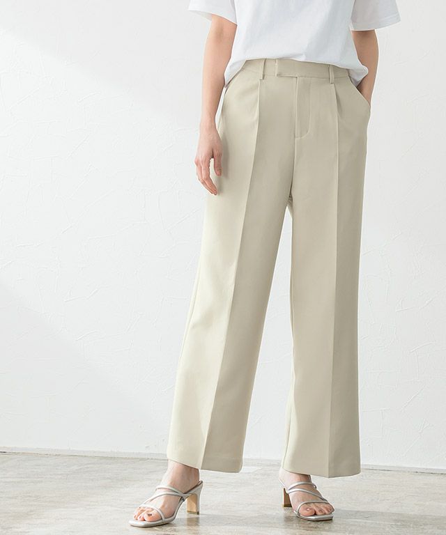 センタープレスボックスパンツ