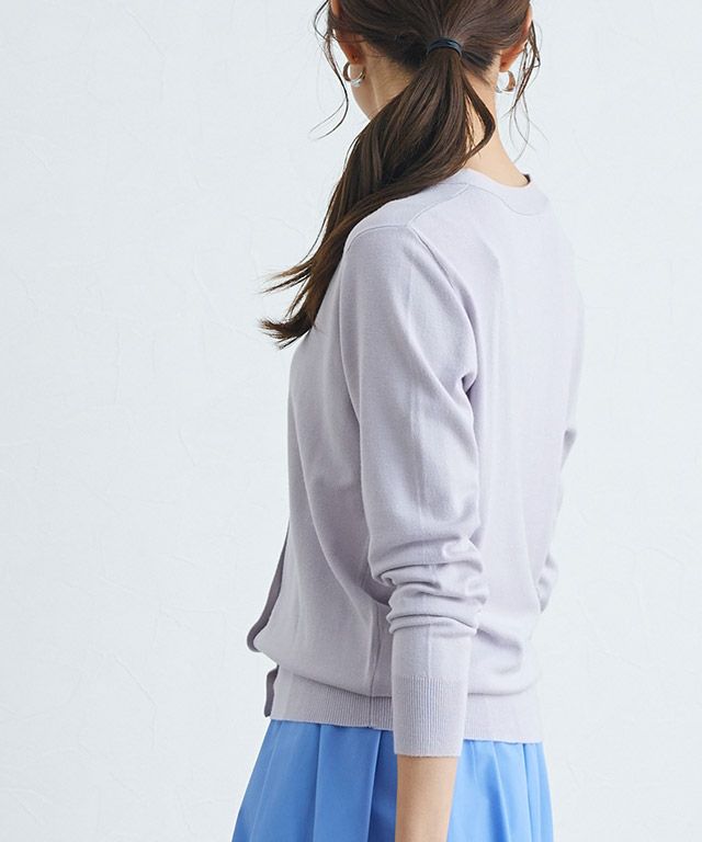 シルクタッチウォッシャブルニットカーディガン MD【2022春新作】 [期間限定☆10％OFF ][送料無料] (2/14 9:59まで)