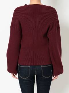 Vネックパフニット Vネックパフニット