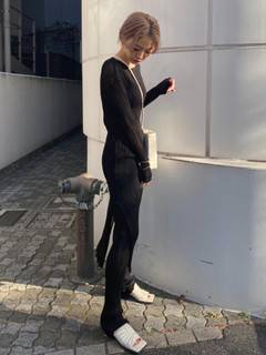 リンクルニットパンツ