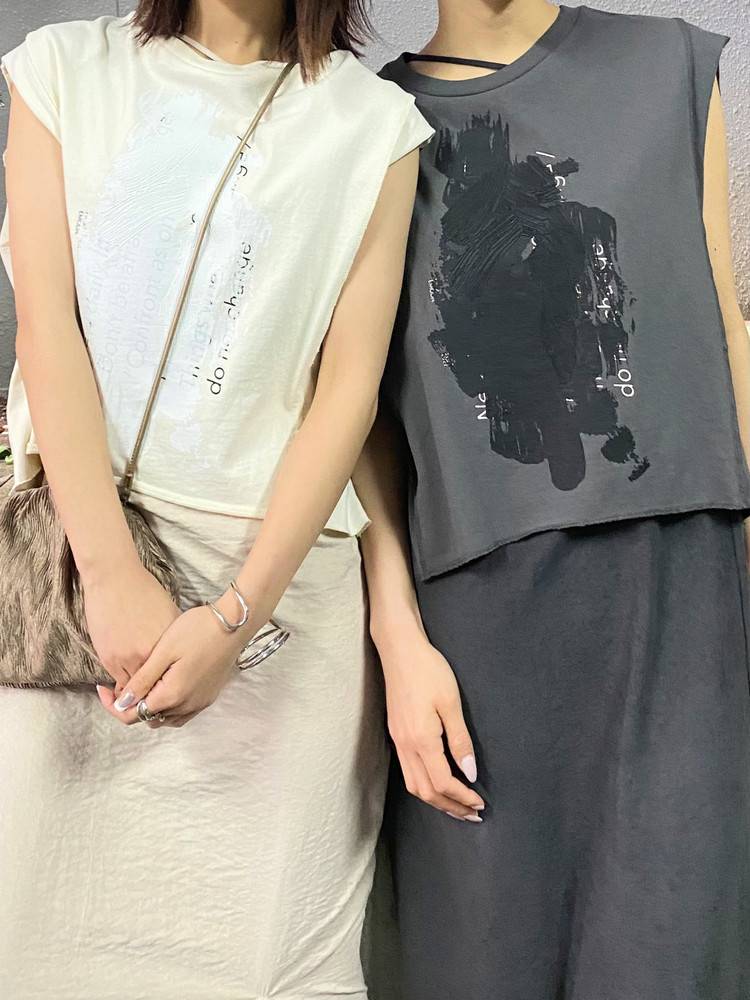 ビッグショートプリントトップ