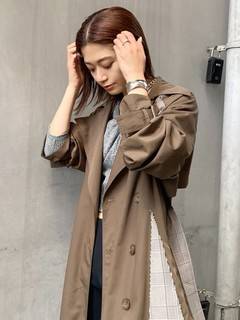 ドッキングフレアトレンチコート