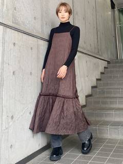 クラッシュショートロングスリーブニット