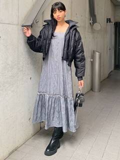 【HOLIDAY】シアーロングキャミソールワンピース 【HOLIDAY】シアーロングキャミソールワンピース