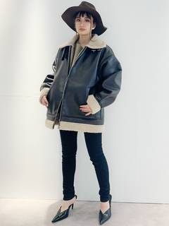 【WEB限定】フェイクレザーB3ボンバージャケット