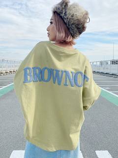 BROWN OUTドルマンスウェットTOPS BROWN OUTドルマンスウェットTOPS