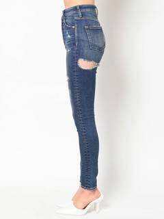 W BACK RIPPEDスキニーデニムパンツ W BACK RIPPEDスキニーデニムパンツ