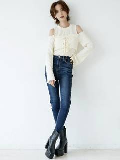 WASHERショルダーOPEN2WAY ブラウス WASHERショルダーOPEN2WAY ブラウス