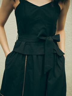 パイピングビスチェワンピース