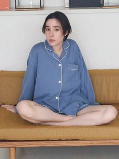 パイピングショートパンツパジャマ