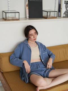 パイピングショートパンツパジャマ