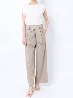 ウエストサッシュワイドパンツ ウエストサッシュワイドパンツ