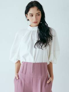 デニムライクボリュームブラウス デニムライクボリュームブラウス