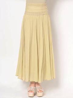 ウエストシャーリングボイルスカート ウエストシャーリングボイルスカート