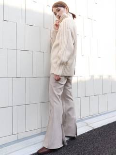 バックスリットニットチュニック