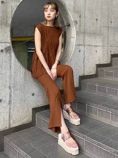 ラウンドワッシャーチュニック