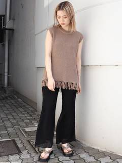 ルーズニットタンクトップ