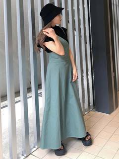 アシンメトリーパターンロングワンピース アシンメトリーパターンロングワンピース