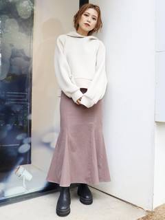 ハイウエストナローマーメイドスカート