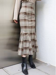 ハイウエストナローマーメイドスカート