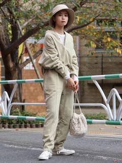 【WEB限定】スリットネックコンビネゾン