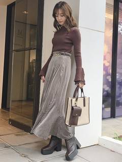 ストライプベロア切り替えスカート ストライプベロア切り替えスカート