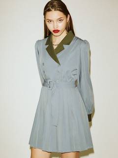ダブルボタンミニワンピース ダブルボタンミニワンピース