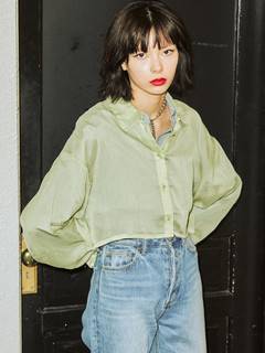 シースルーレイヤードシャツ シースルーレイヤードシャツ