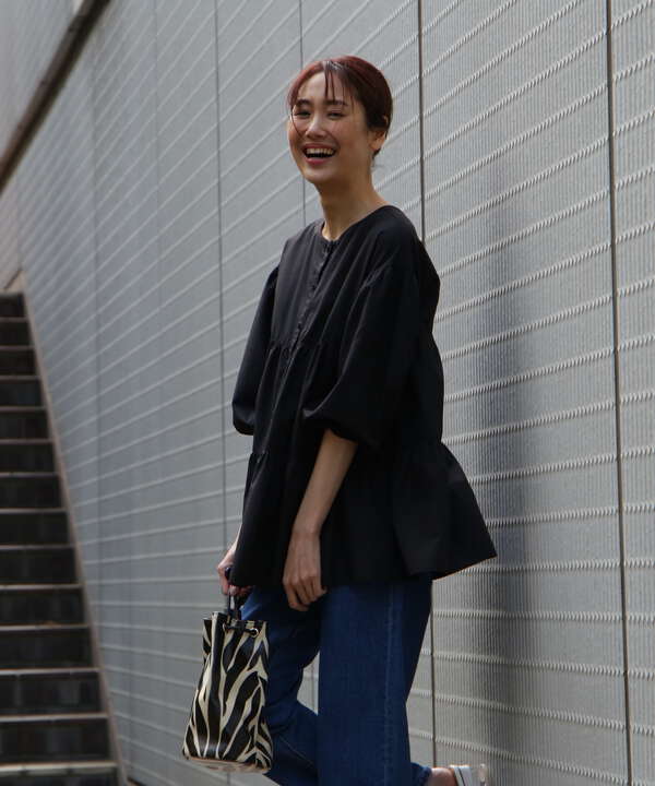 TCティアードブラウス