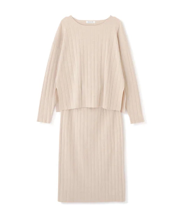 針抜きニットセットアップ