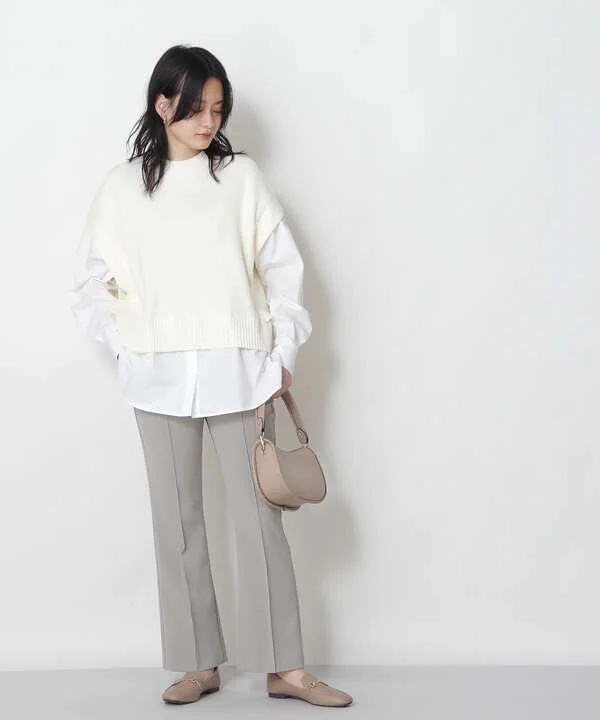 【Petit LUXE】シャツコンビネーションニット