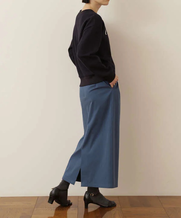 ピケストレッチタイトミモレスカート