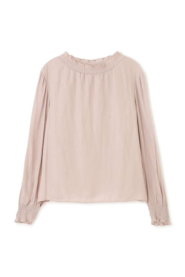 《田中みな実さん着用 美人百花10月号掲載商品》バックデザインシャーリングブラウス