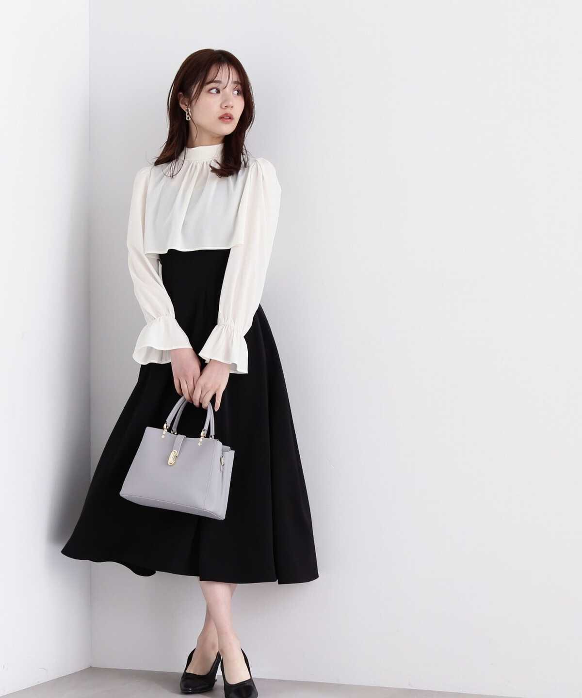 【美人百花4月号 掲載商品】ブラウスキャミワンピースセット