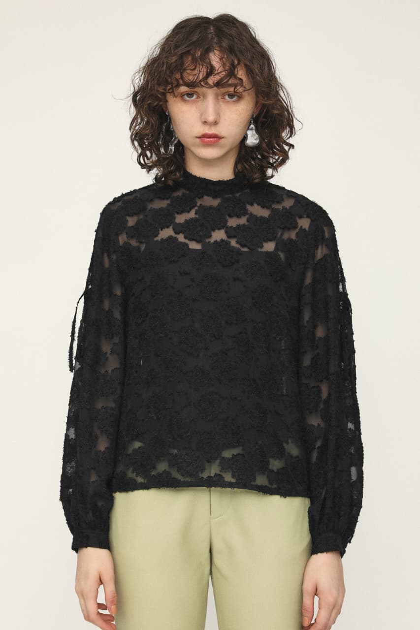 ●JACQUARD MOTTED トップス ●JACQUARD MOTTED トップス