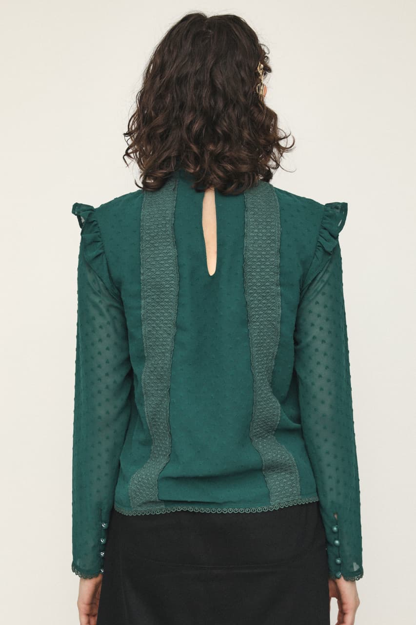 BACK OPEN LACE トップス