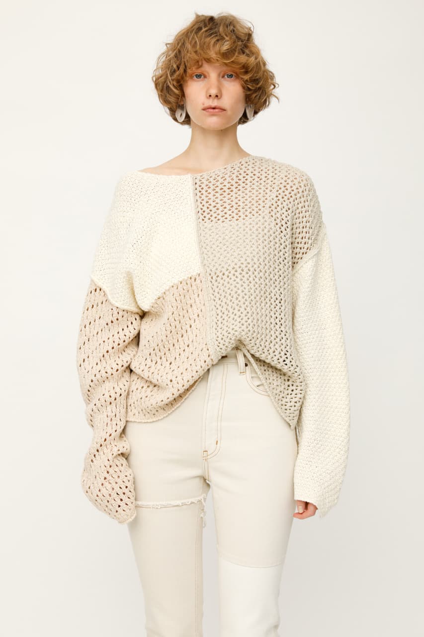 TAPE YARN BLOCKING トップス