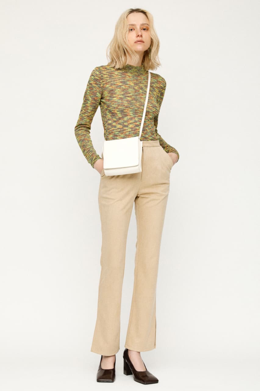 SUEDE LIKE SLIM FLARE パンツ SUEDE LIKE SLIM FLARE パンツ