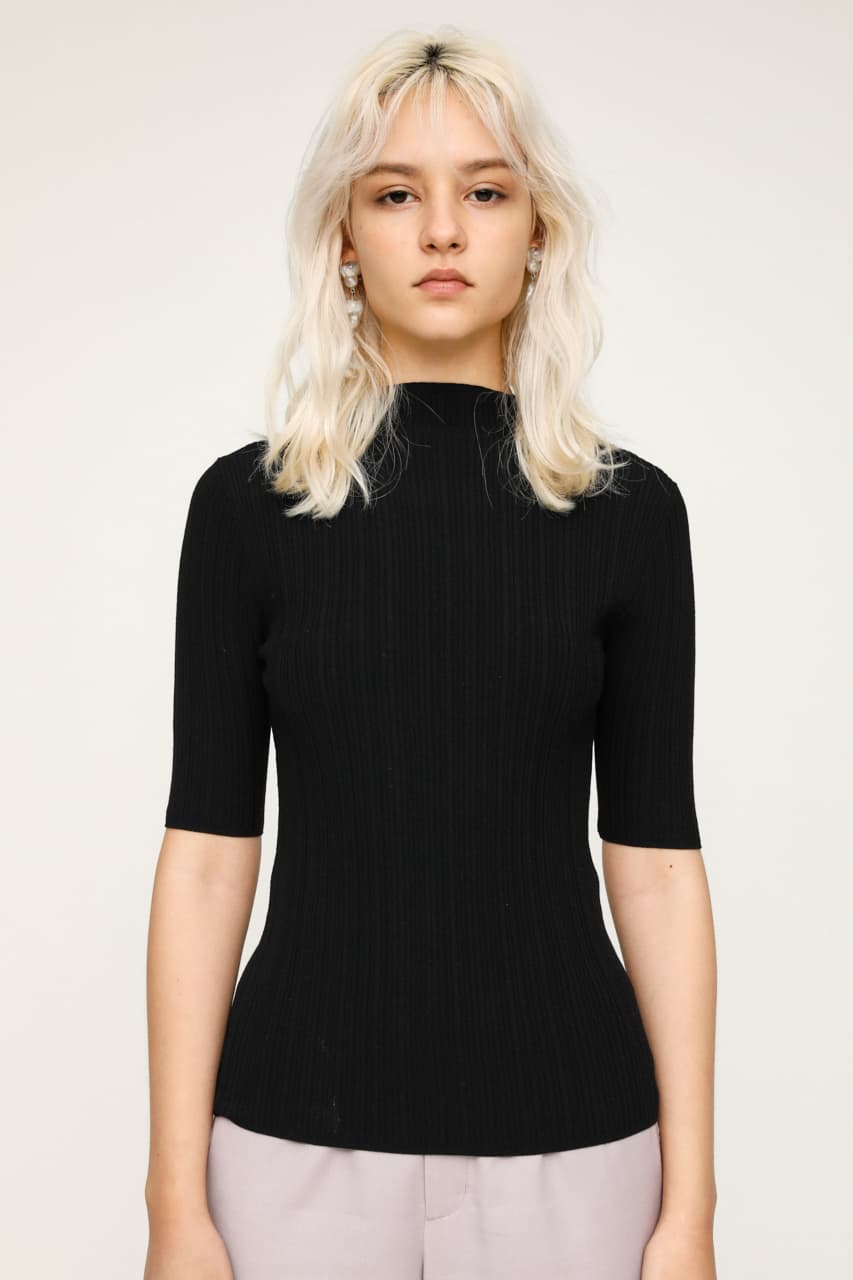 BASIC RIB KNIT トップス