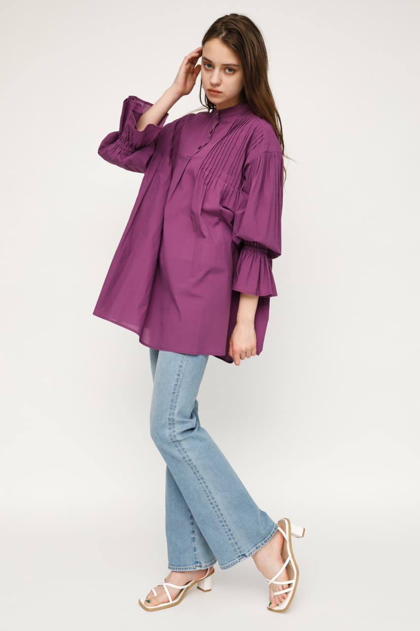 VOLUME SLEEVE SKIPPER ブラウス