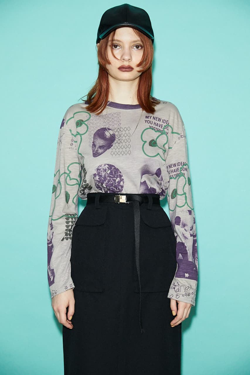 KURIO X SLY PATTERN L／S Tシャツ
