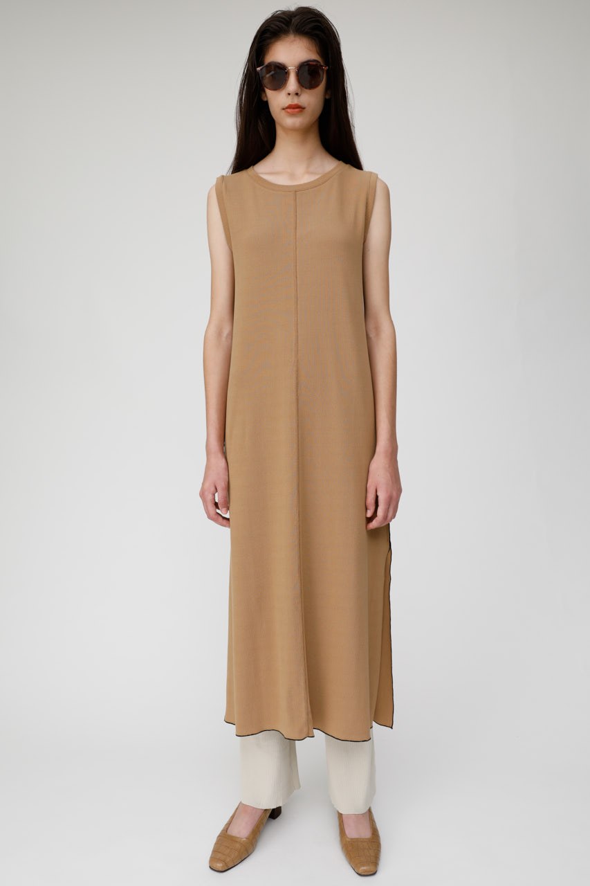 SLEEVELESS RIB LONG ドレス SLEEVELESS RIB LONG ドレス