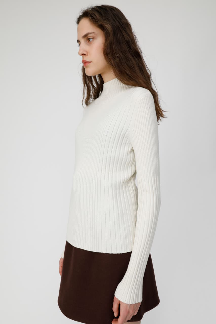 SWITCHING RIB KNIT トップス SWITCHING RIB KNIT トップス