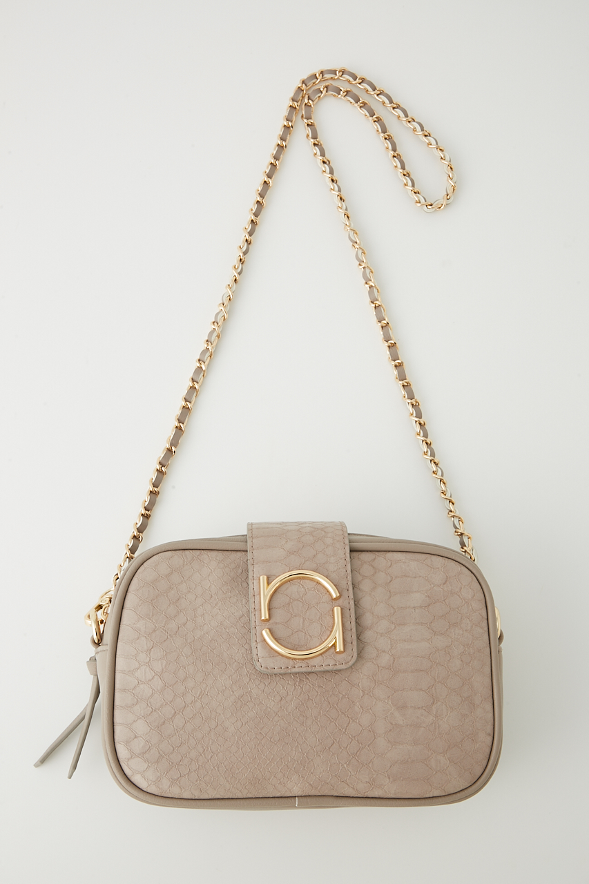 r plate chain shoulder BAG r plate chain shoulder BAG