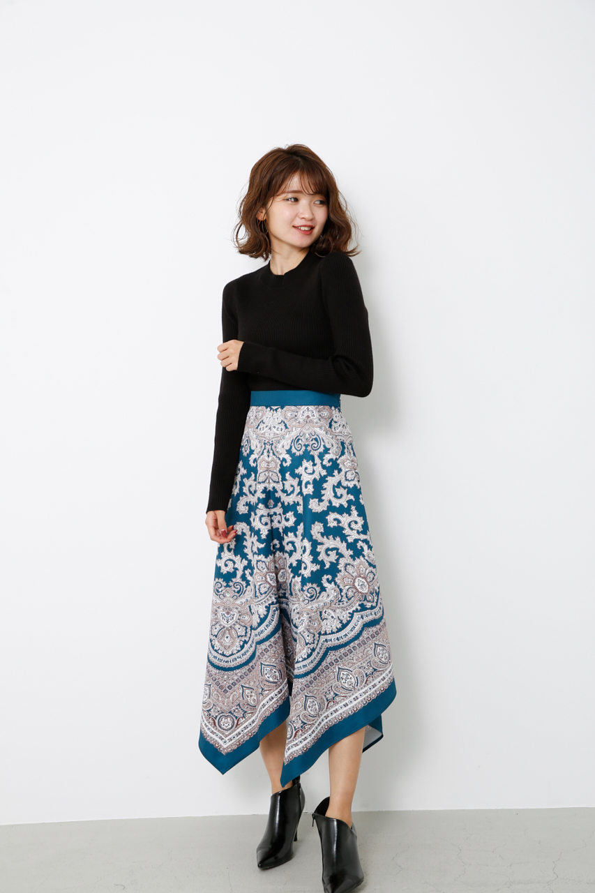 Paisley Scarf J／W SK