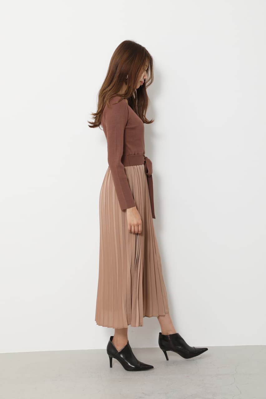 Cache-coeur Knit Pleats OP