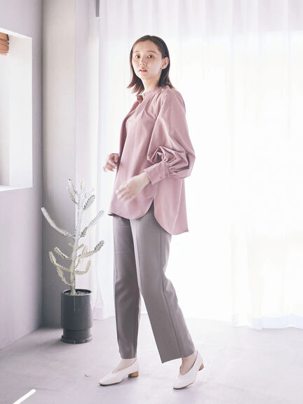 タックプリーツ袖ボリュームシャツ タックプリーツ袖ボリュームシャツ